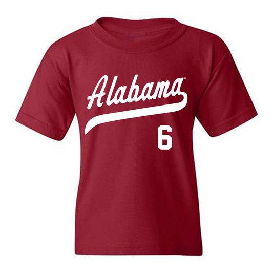 Alabama - NCAA Baseball : Beau Bryans - Classic Shersey Youth T-Shirt Style001