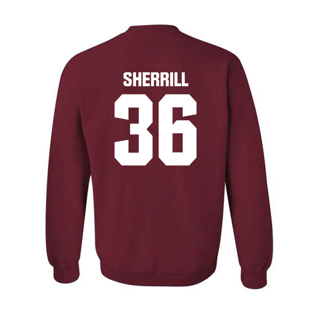 Alabama - Football Alumni : Jackie Sherrill - Classic Shersey Crewneck Sweatshirt Style013