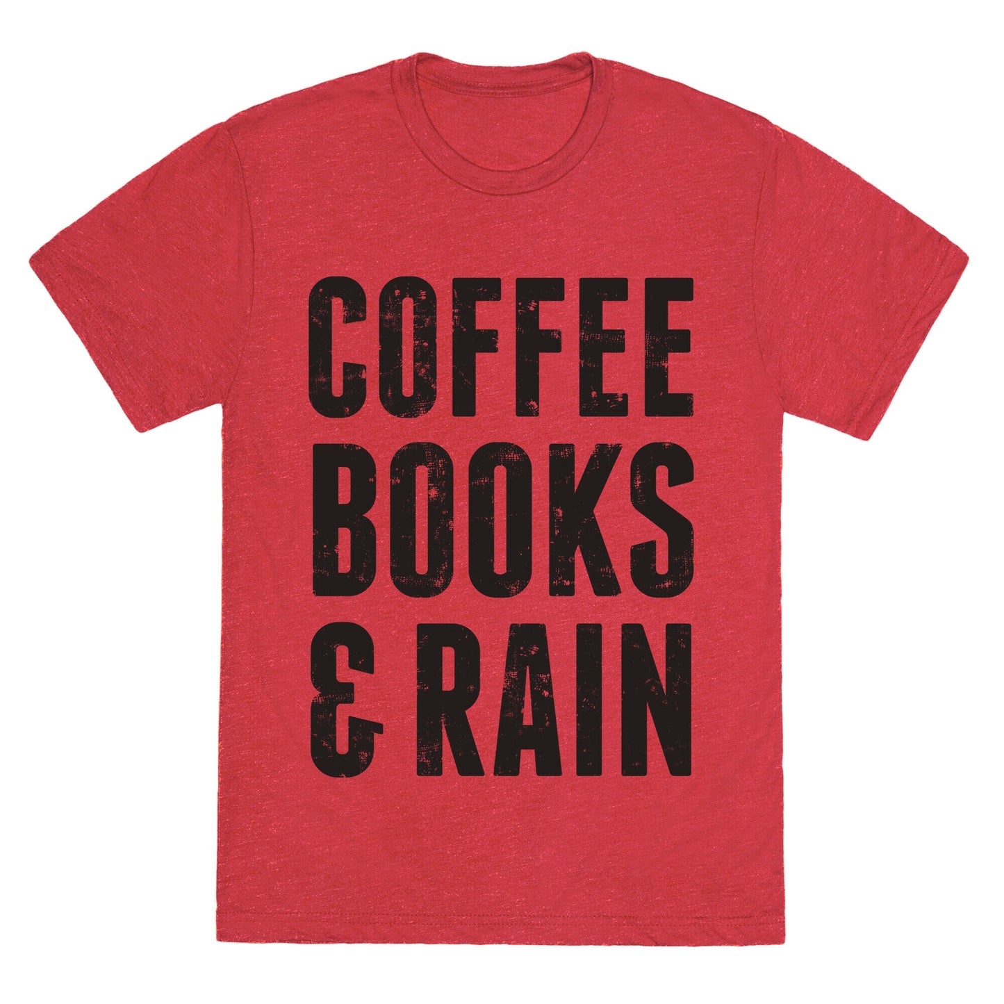 Coffee Books & Rain (Vintage) Unisex Triblend Tee