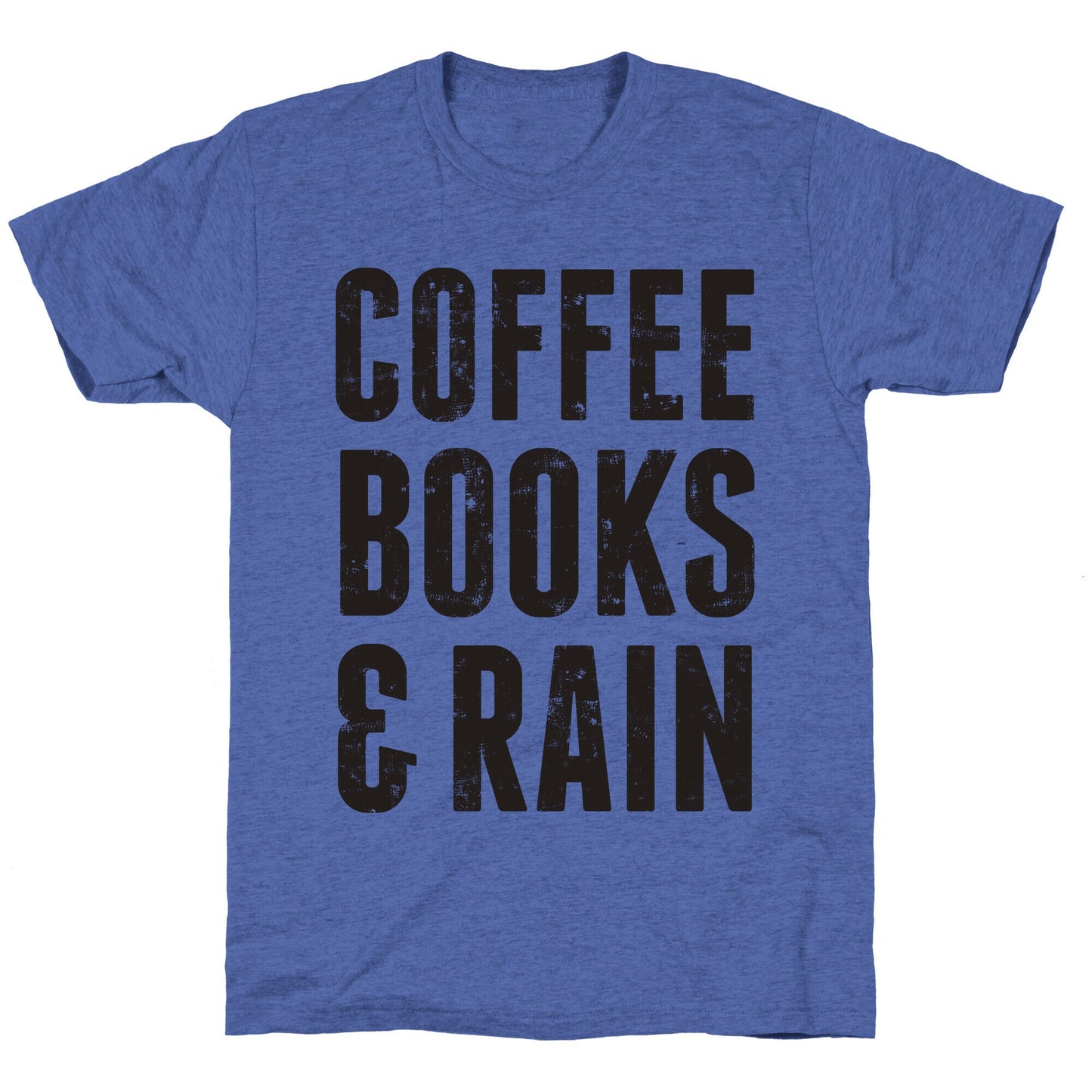 Coffee Books & Rain (Vintage) Unisex Triblend Tee
