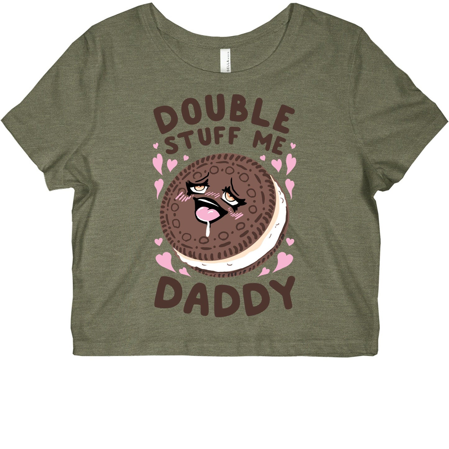 Double Stuff Me Daddy Graphic Baby Tee Style001