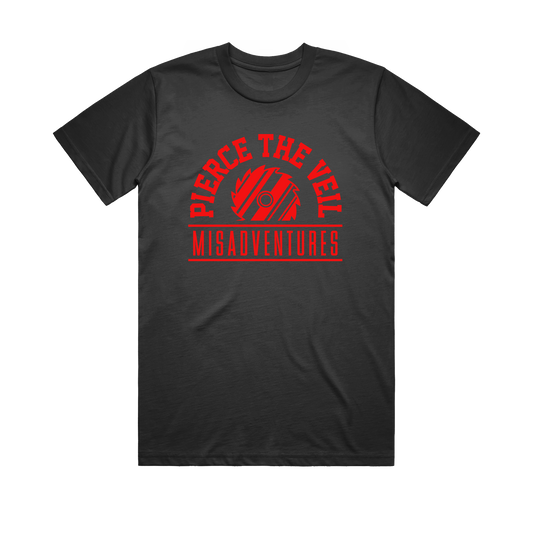 "Misadventures Saw" Black T-shirt