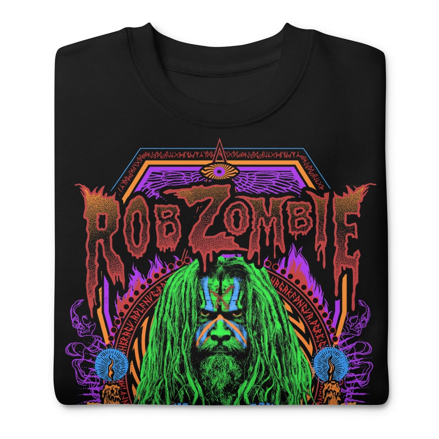Rob Zombie Psychedelic Jumbo Print Sweatshirt