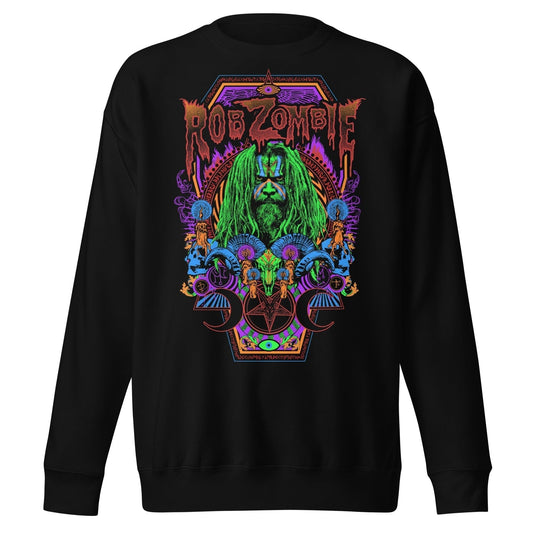 Rob Zombie Psychedelic Jumbo Print Sweatshirt