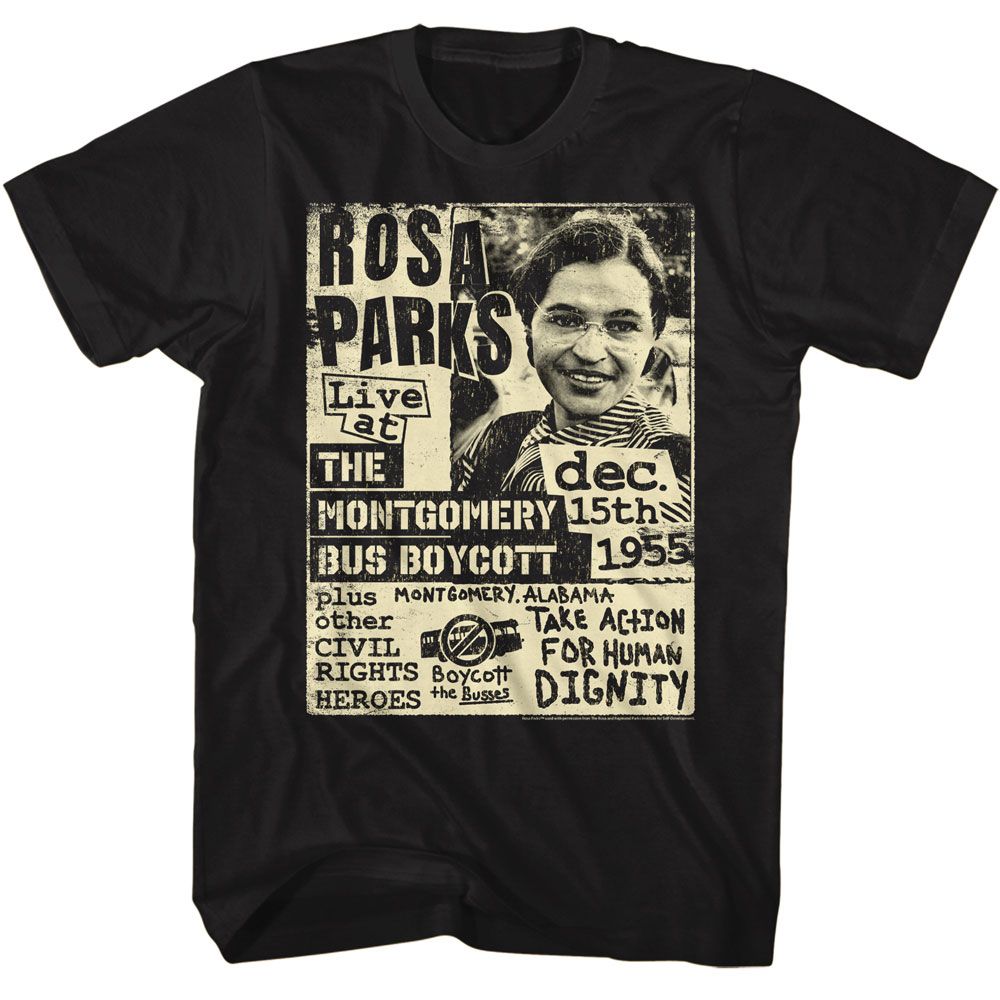 Rosa Parks - Rosa Bus Boycott Flyer Boyfriend Tee