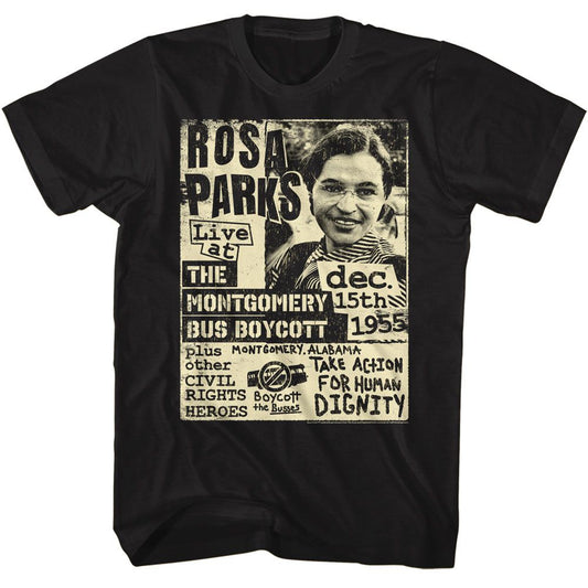 Rosa Parks - Rosa Bus Boycott Flyer Boyfriend Tee