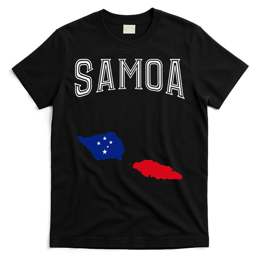 Retro Samoa Flag Vintage Throwback Sport T-Shirt