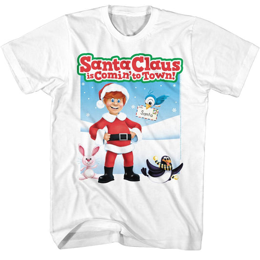 Santa Claus Is Coming To Town - Santa Characters Boyfriend Tee