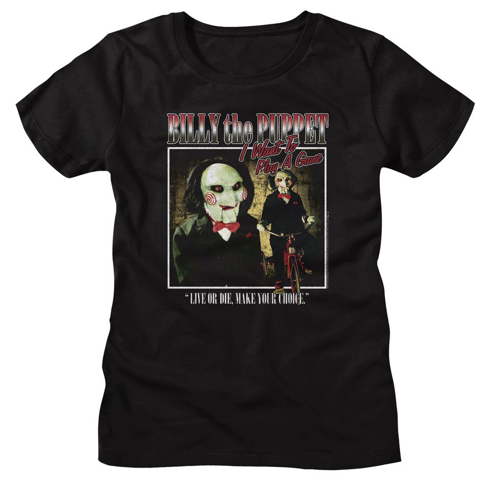 Saw - Two Image Square Womens T-Shirt