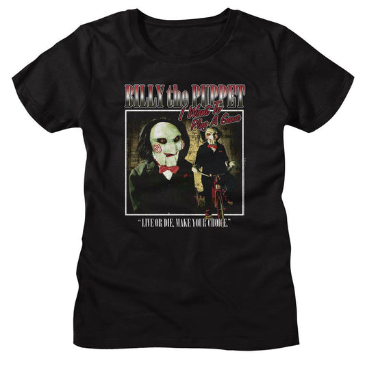 Saw - Two Image Square Womens T-Shirt