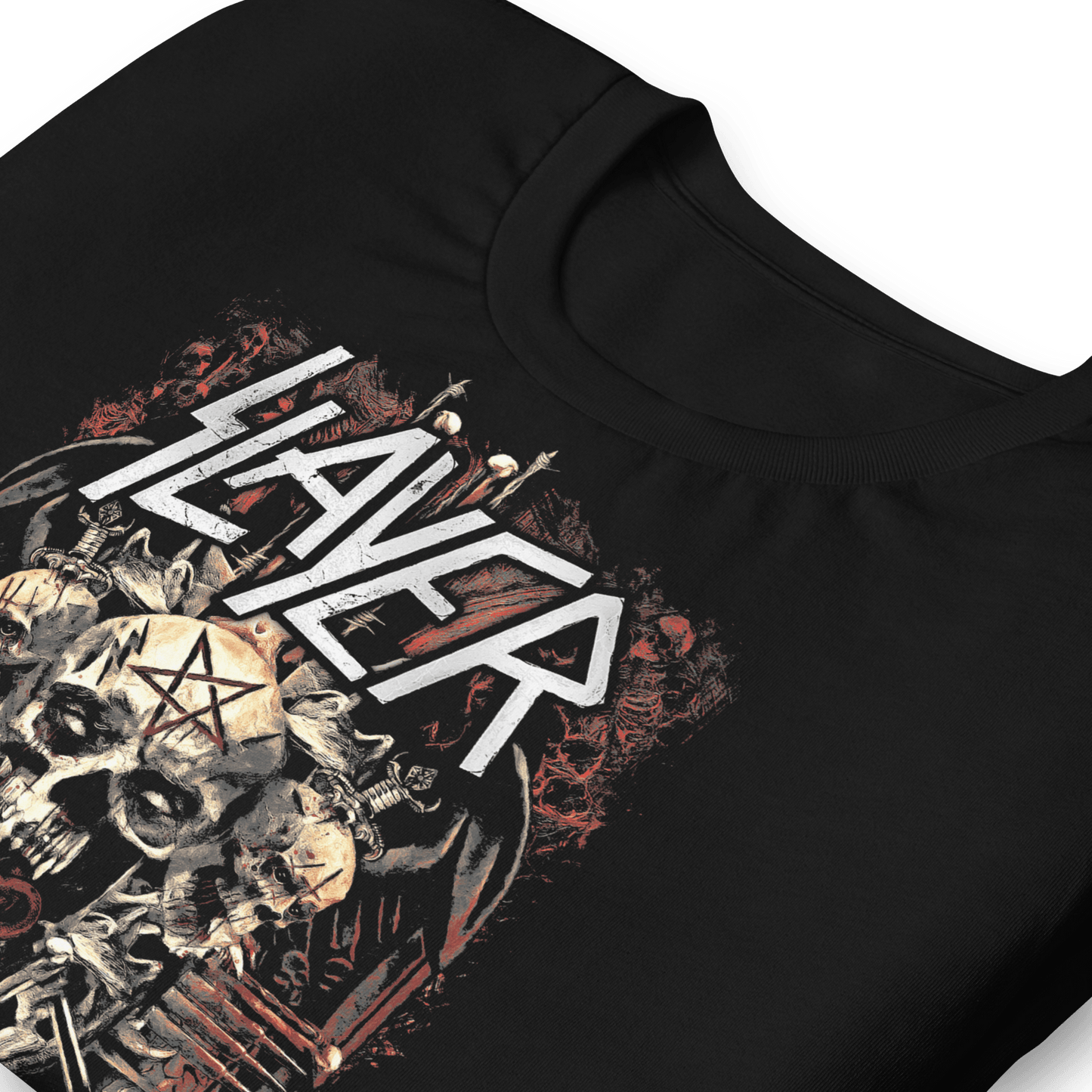 Slayer - Three Skulls Jumbo Print T-Shirt