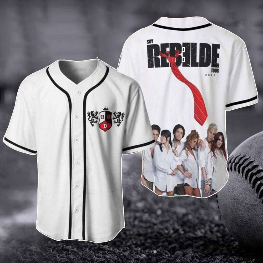 Soy Rebelde Tour 2023 Baseball Jersey: RBD Mexican Band Logo Concert Shirt Pop Rock Merch - Aopprinter