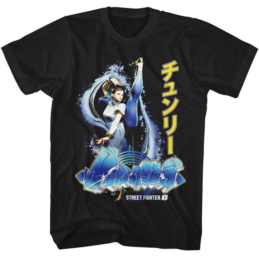 Street Fighter - Chun Li Graffiti T-Shirt