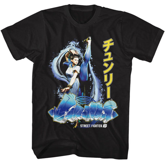 Street Fighter - Chun Li Graffiti T-Shirt