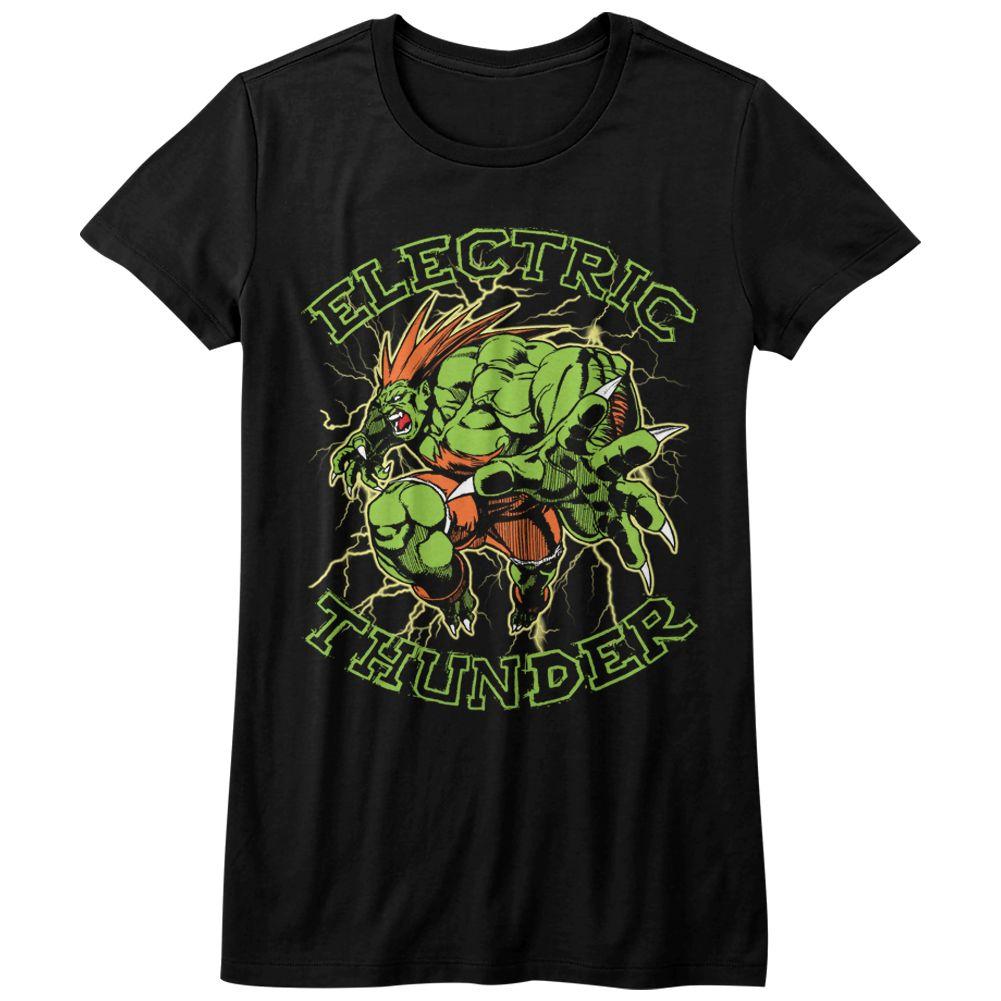 Street Fighter Electric Thunder Womens T-Shirt