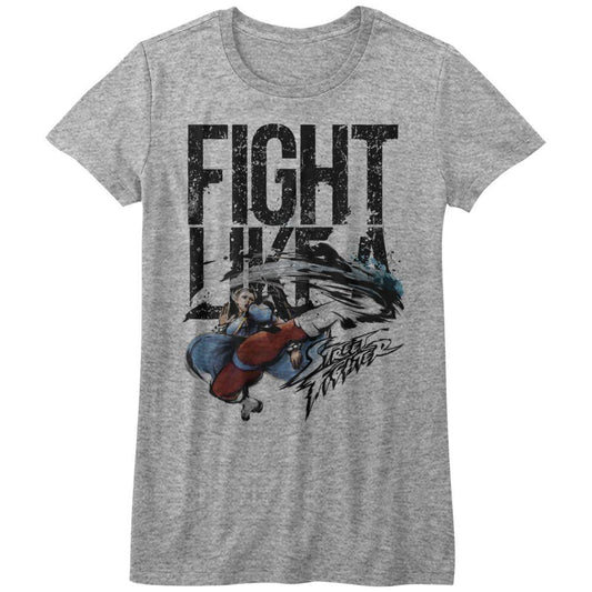 Street Fighter Fight Like A Womens T-Shirt