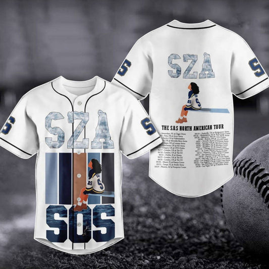 Sza SOS North America Tour 2023 Baseball Jersey - Good Day Shirt Music Concert Merch & New Album Gift - Aopprinter