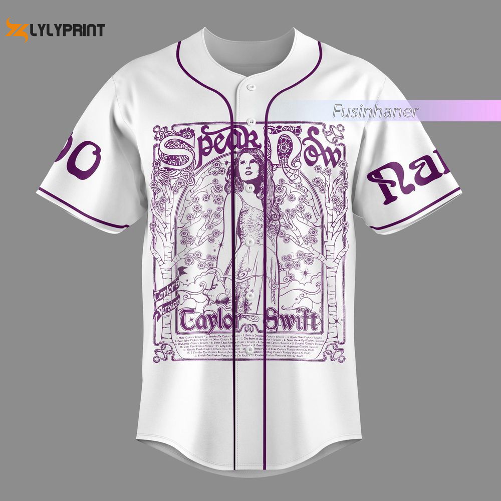 Taylor Baseball Jersey, Taylor Jersey Shirt, The Eras Tour Jersey, Speak Now Merch - lylyprint.com