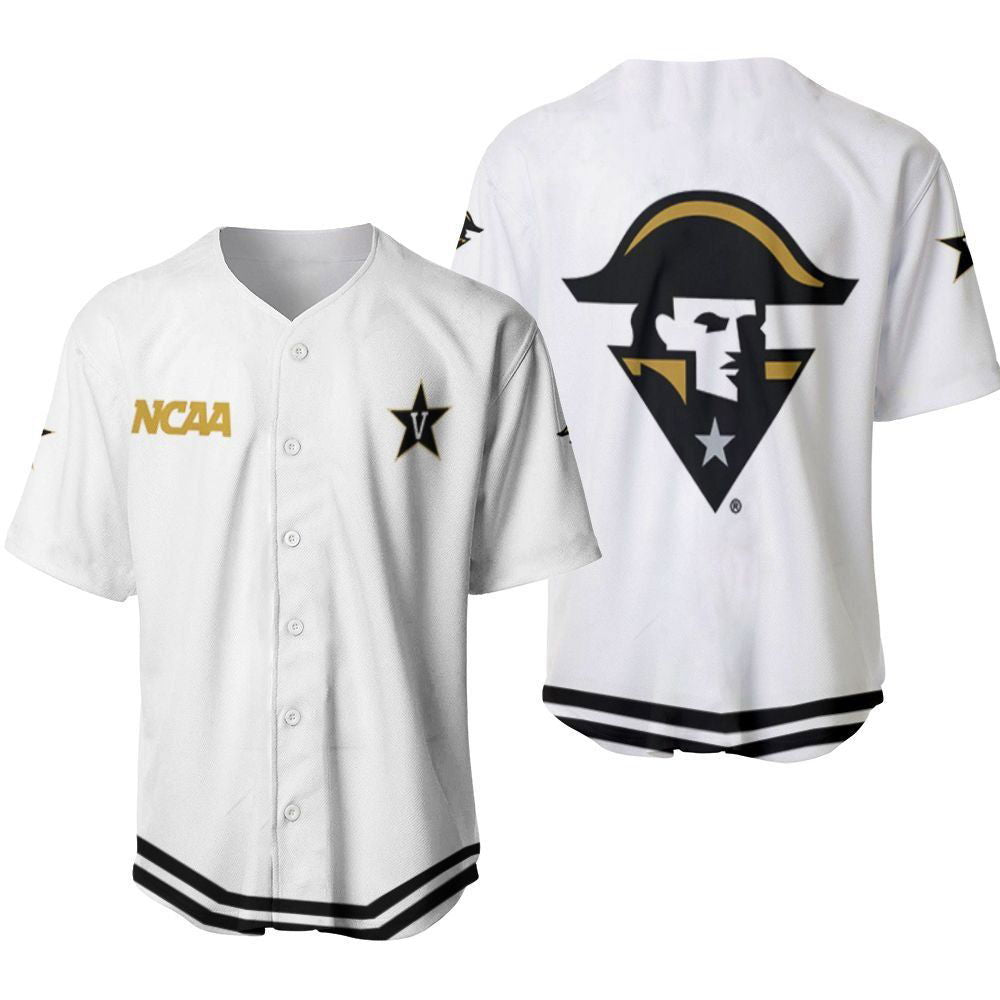 Vanderbilt Commodores Classic White With Mascot Gift For Vanderbilt Commodores Fans Baseball Jersey Gifts for Fans - lylyprint.com