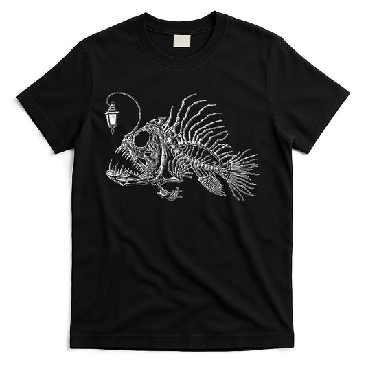 Vintage Angus The Anglerfish Skeleton Cottagecore Aesthetic T-Shirt