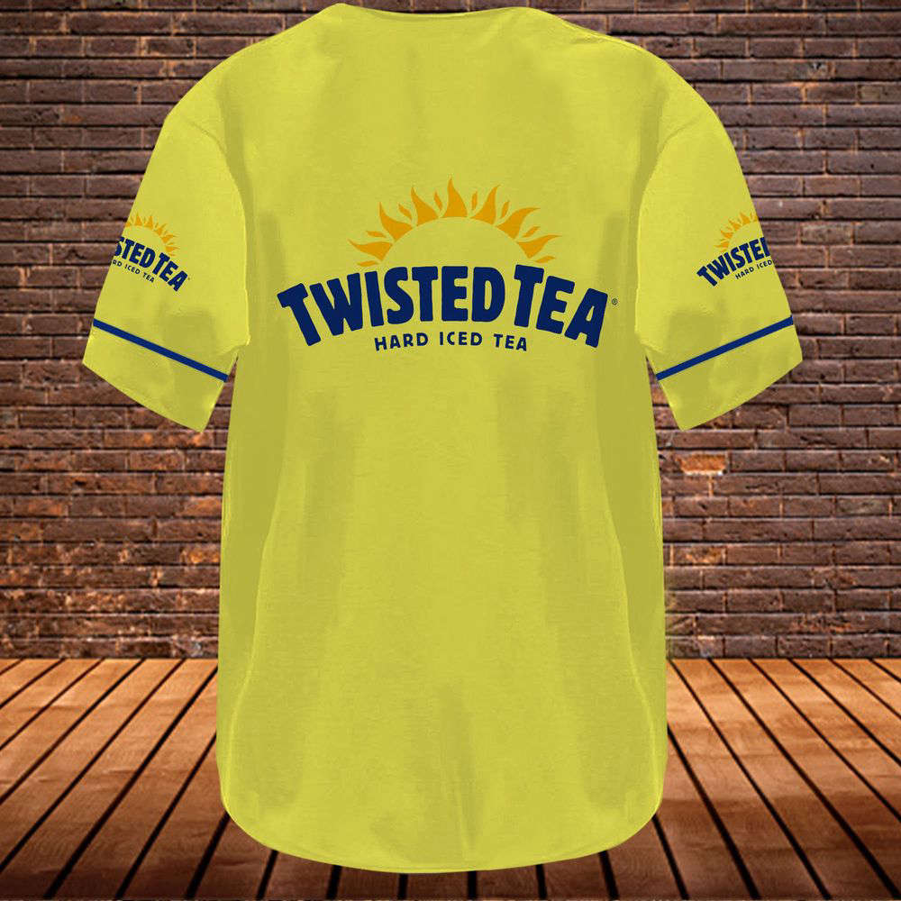Vintage Yellow Twisted Tea Baseball Jersey - lylyprint.com