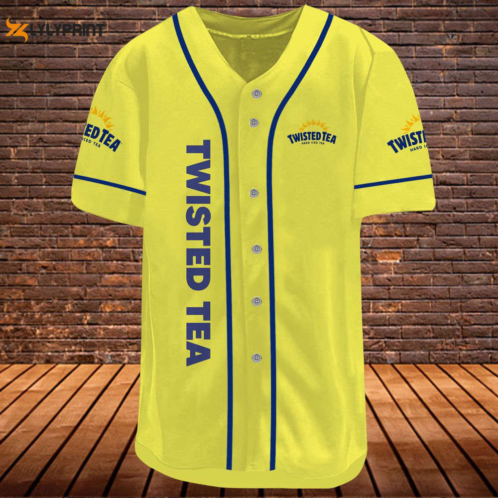 Vintage Yellow Twisted Tea Baseball Jersey - lylyprint.com