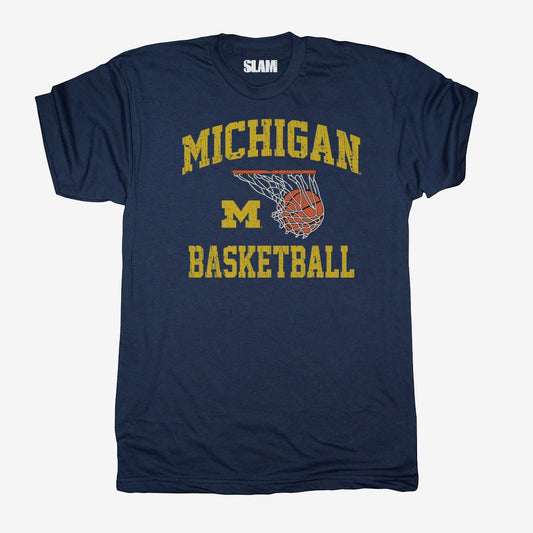 Wolverines Basketball Vintage Tee