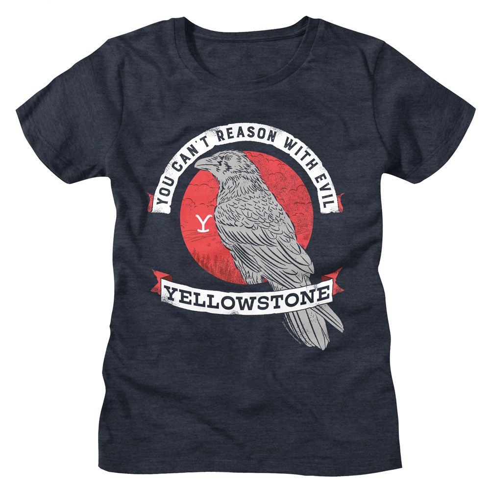 Yellowstone - Cant Reason With Evil Womens T-Shirt