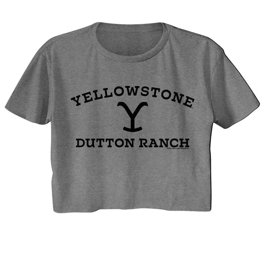 Yellowstone - Dark Logo Womens Crop Tee