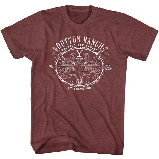 Yellowstone - Dutton Ranch Cow Skull Boyfriend Tee